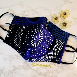 African Face Mask Filter Reversible Cotton 3 Layer